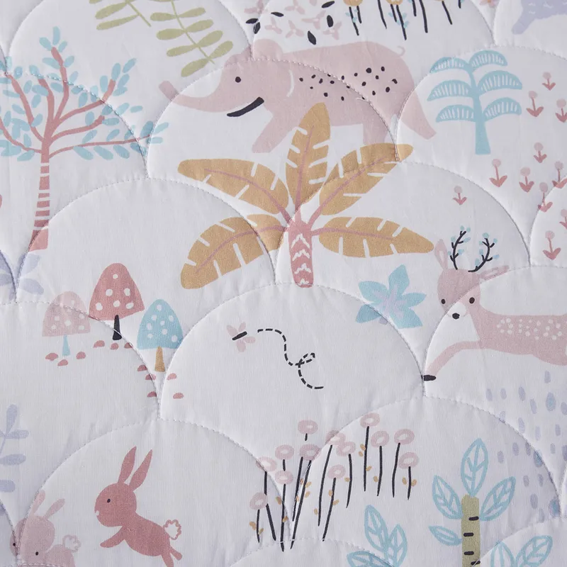 Urban Habitat Kids Iris Woodland Animals Reversible Cotton Quilt Set