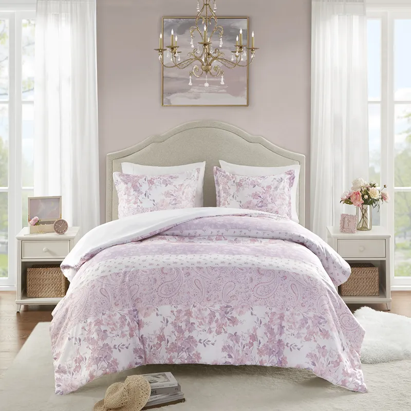 Intelligent Design Oliena Floral Paisley Duvet Cover Set