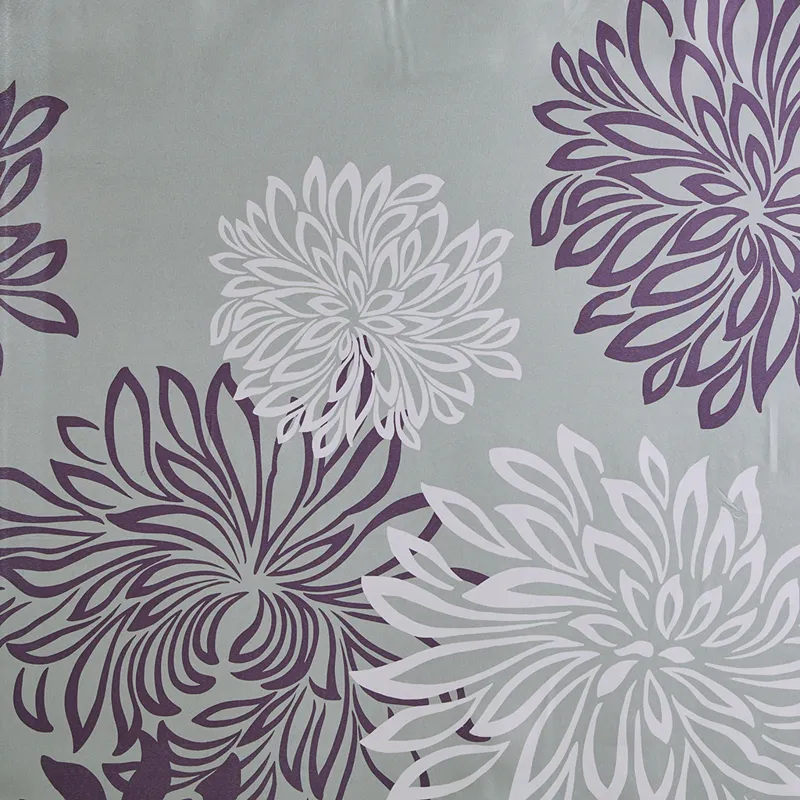 Madison Park Essentials Maible Printed Floral Shower Curtain - Purple