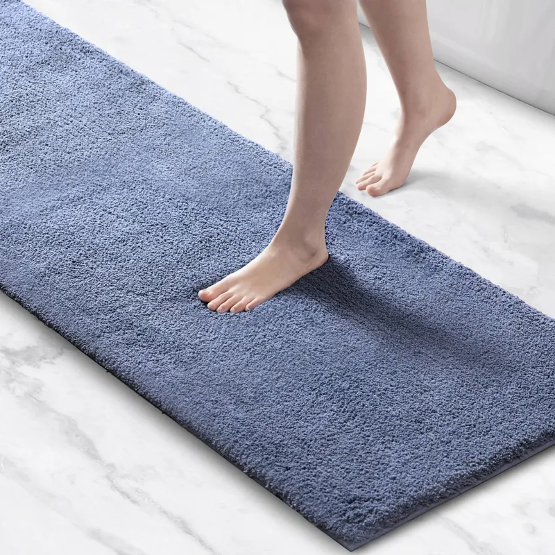 Marshmallow Bath Rug - Slate Blue