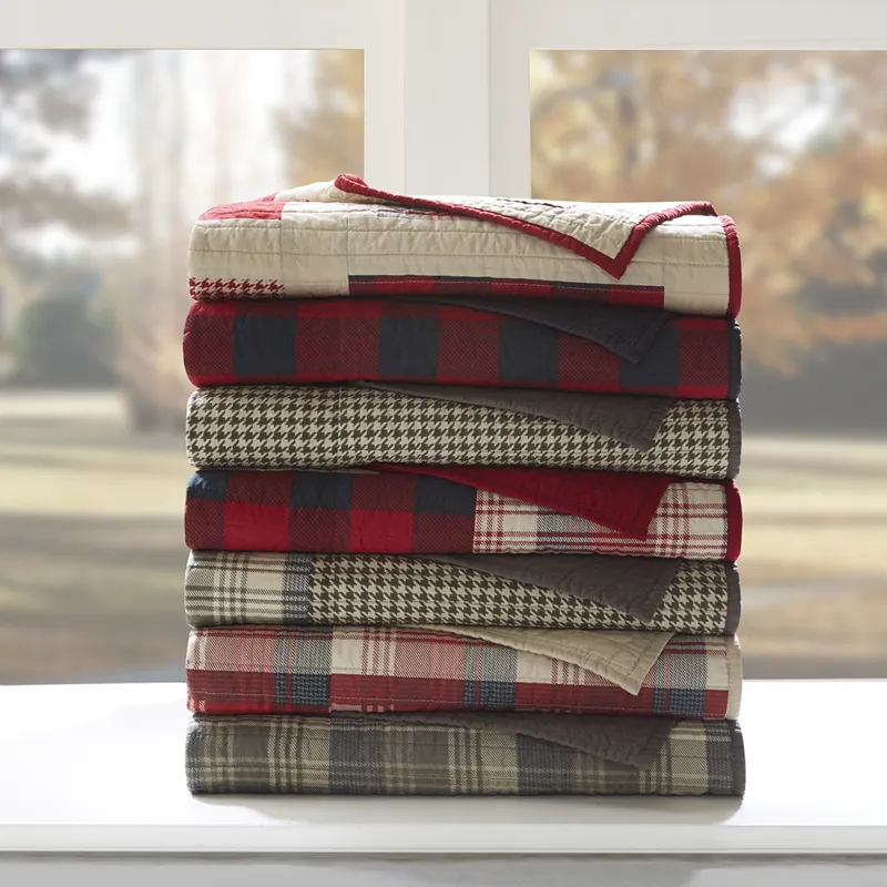 Woolrich Winter Plains Quilted Throw - Taupe