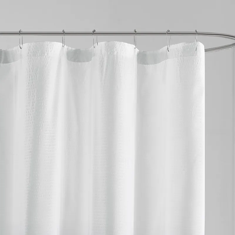 Madison Park Ara Ombre Printed Seersucker Shower Curtain