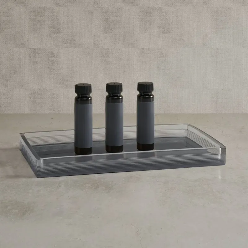 Nomad Home Clear Resin Bath Accessories set