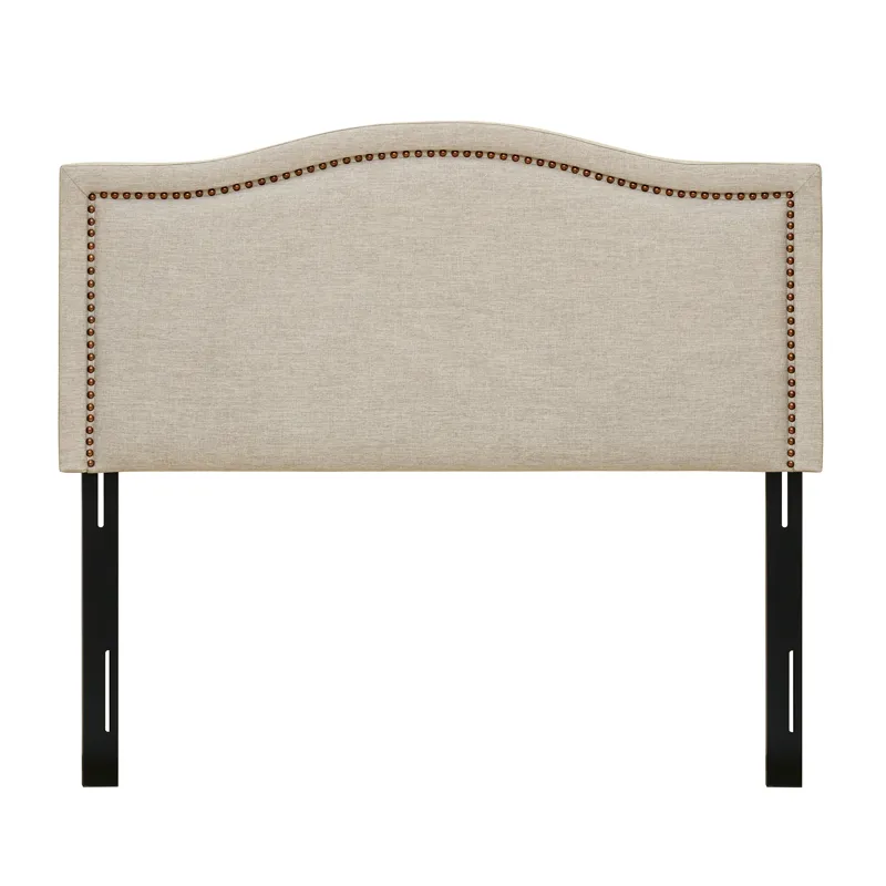 Nadine King Upholstery Headboard - Natural