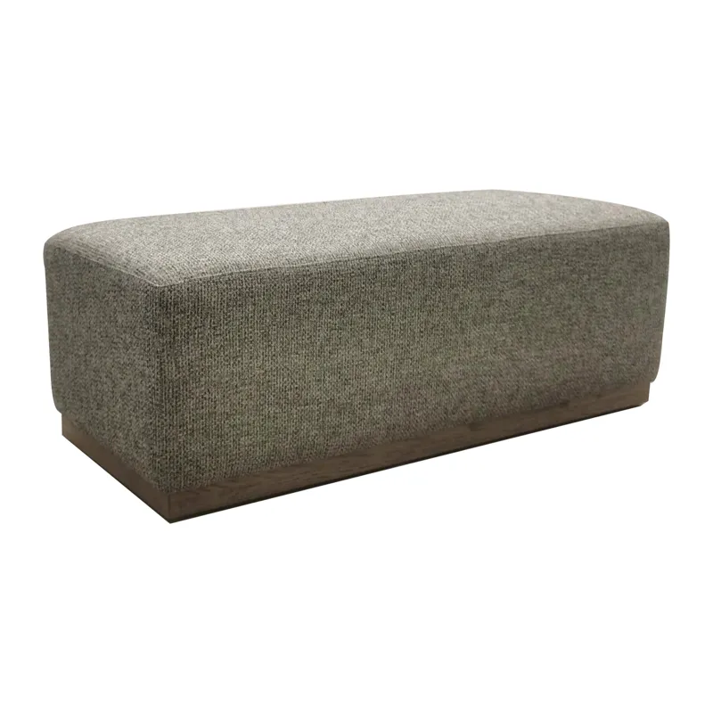 Peggy Bench/Cocktail Ottoman With Table - Tweed/Multi