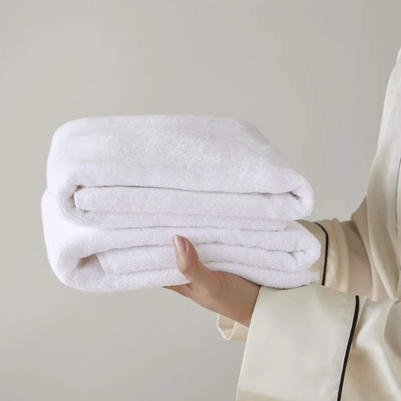 500GSM Plush Towel Set - White