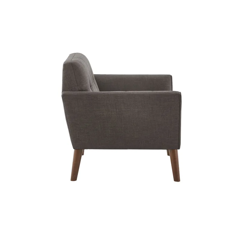 Newport Newport Wide Mid-Century Modern Lounge Chair - Charcoal