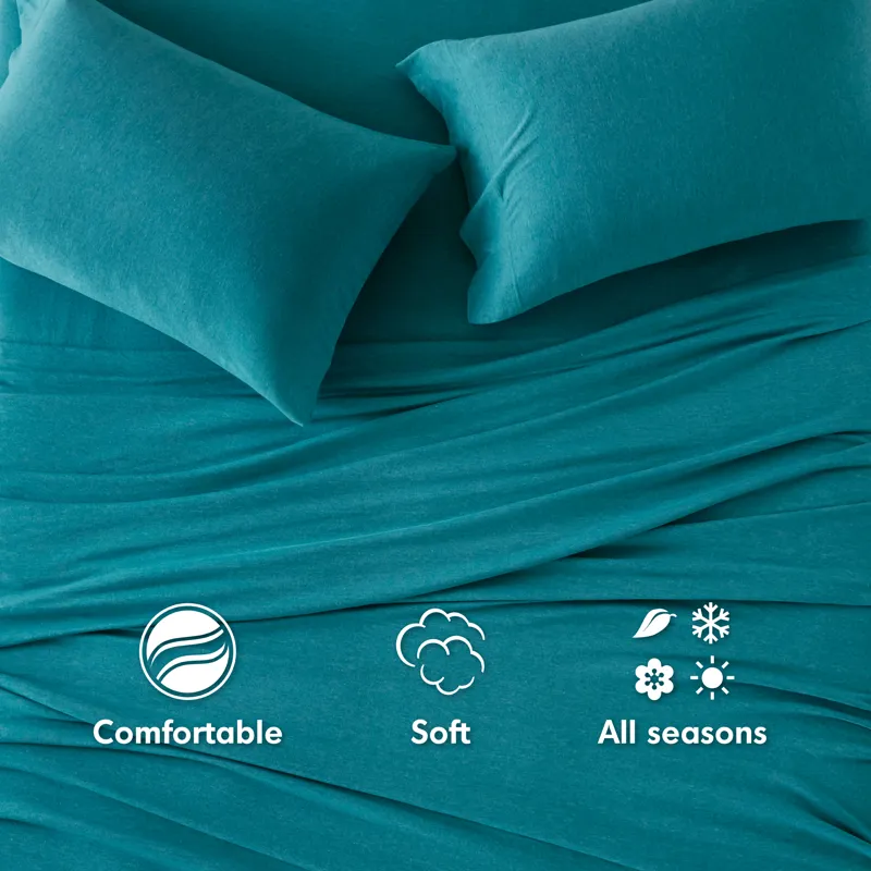 Intelligent Design Cotton Blend Jersey Knit All Season Sheet Set