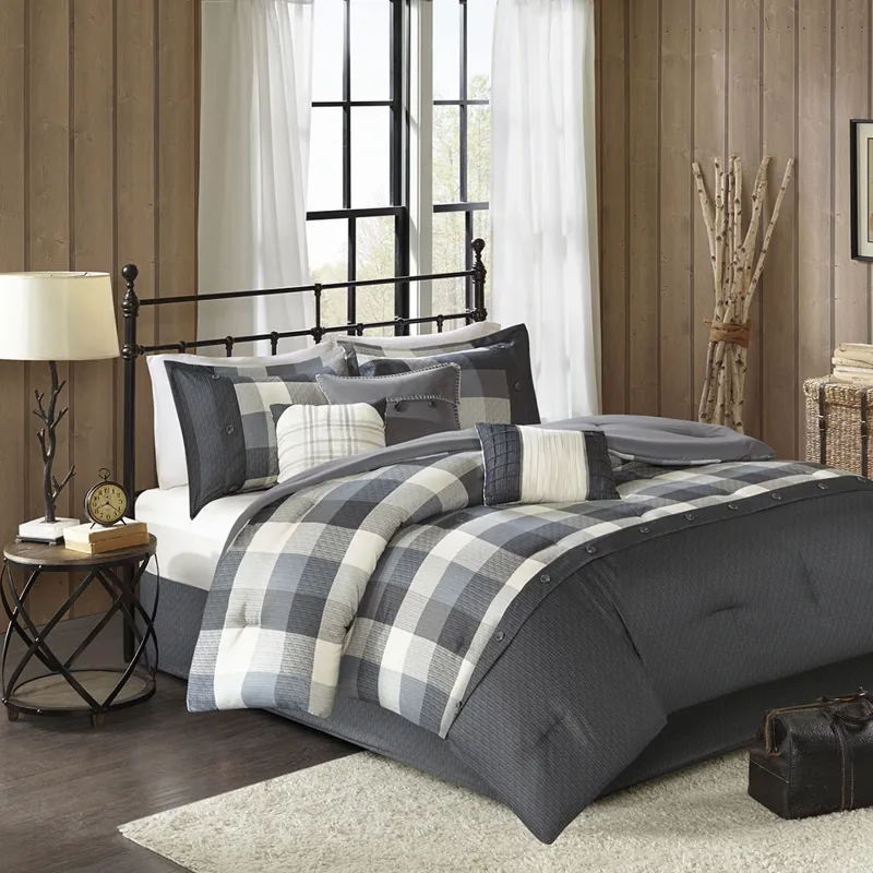 Madison Park Ridge 7 Piece Herringbone Comforter Set