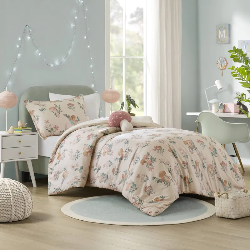 Intelligent Design Gwen Mushroom Garden Comforter Set