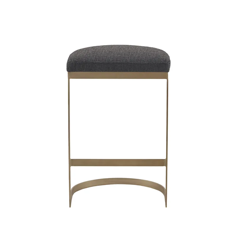 Maison Counter Stool - Charcoal/Antique Gold