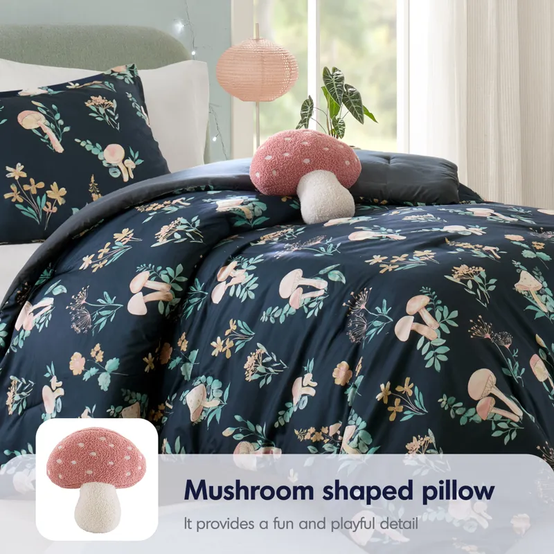 Intelligent Design Gwen Mushroom Garden Comforter Set
