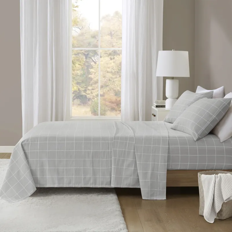 True North by Sleep Philosophy Cozy Cotton Flannel Printed Sheet Set