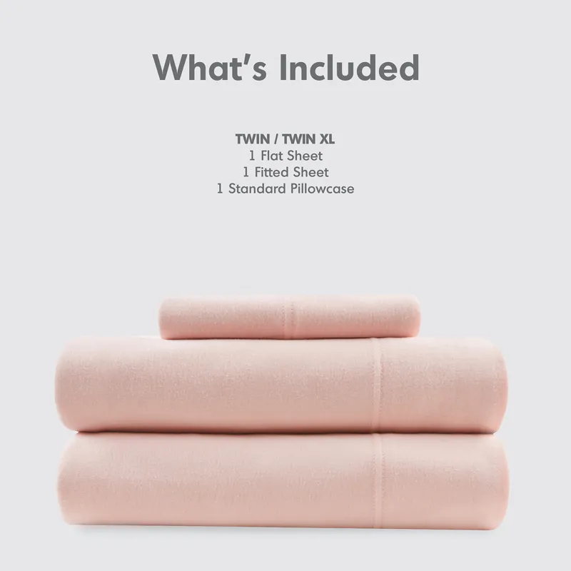 Intelligent Design Cotton Blend Jersey Knit All Season Sheet Set