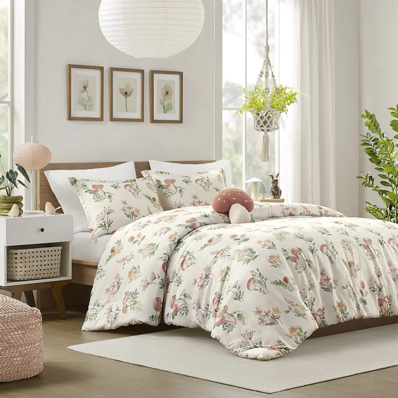 Intelligent Design Gwen Mushroom Garden Comforter Set