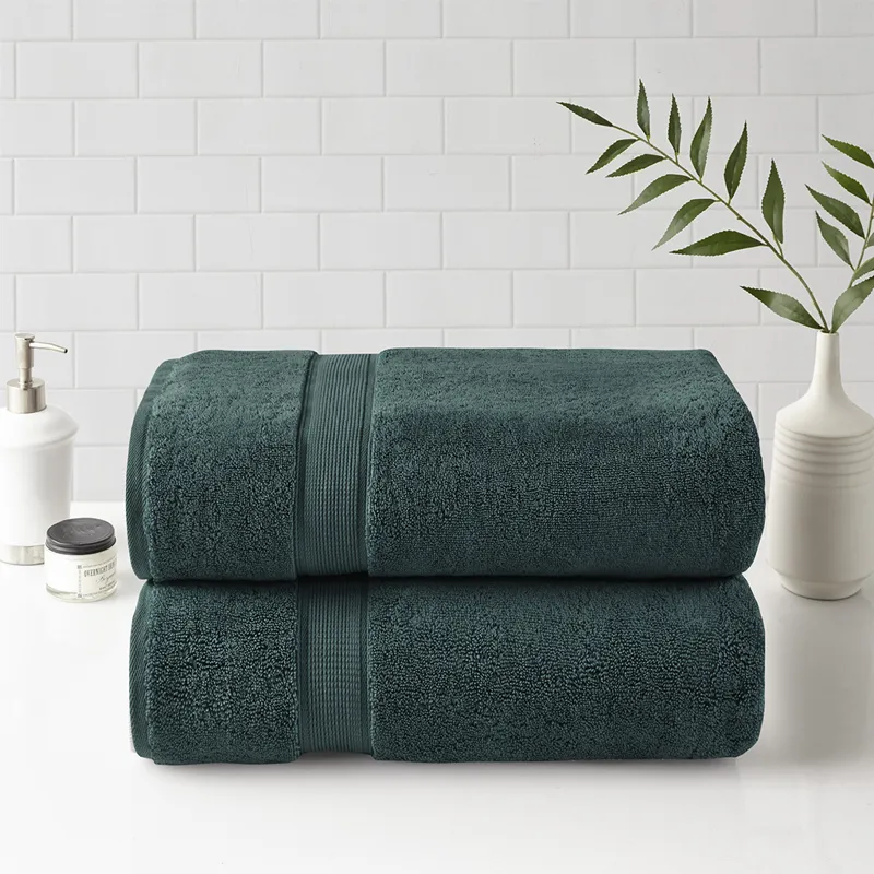 Madison Park Signature 800GSM 100% Cotton Bath Sheet 2 Piece Set