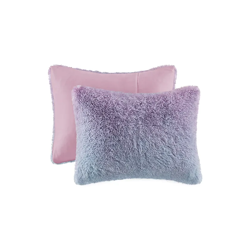 Mi Zone Primrose Ombre Shaggy Faux Fur Comforter Set