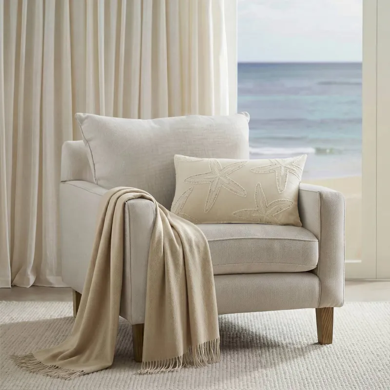 Harbor House Lily Starfish 1 Piece Cotton Pillow Cover - Linen