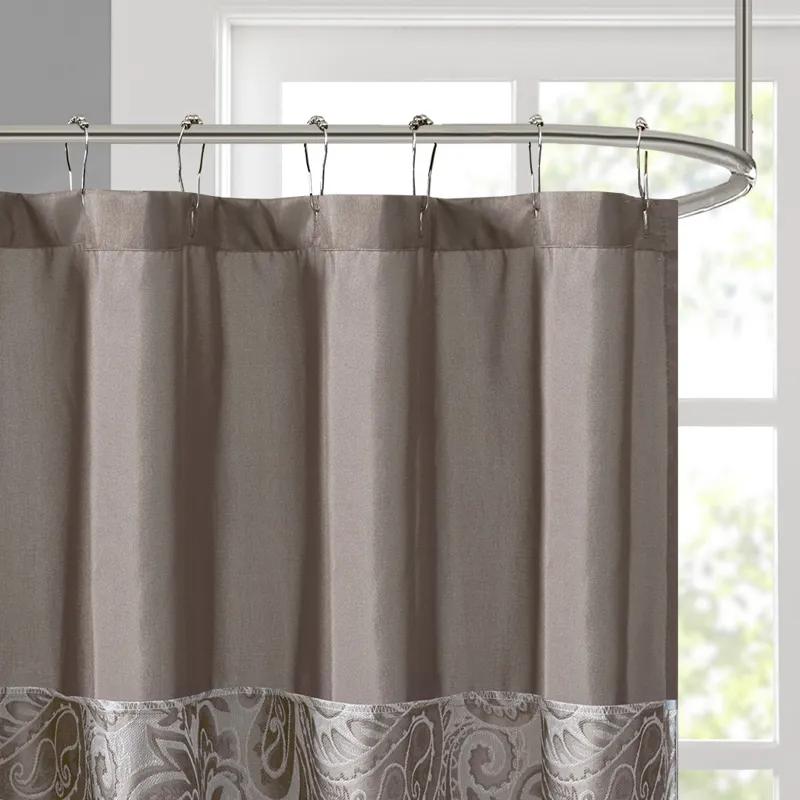 Madison Park Aubrey Jacquard Shower Curtain