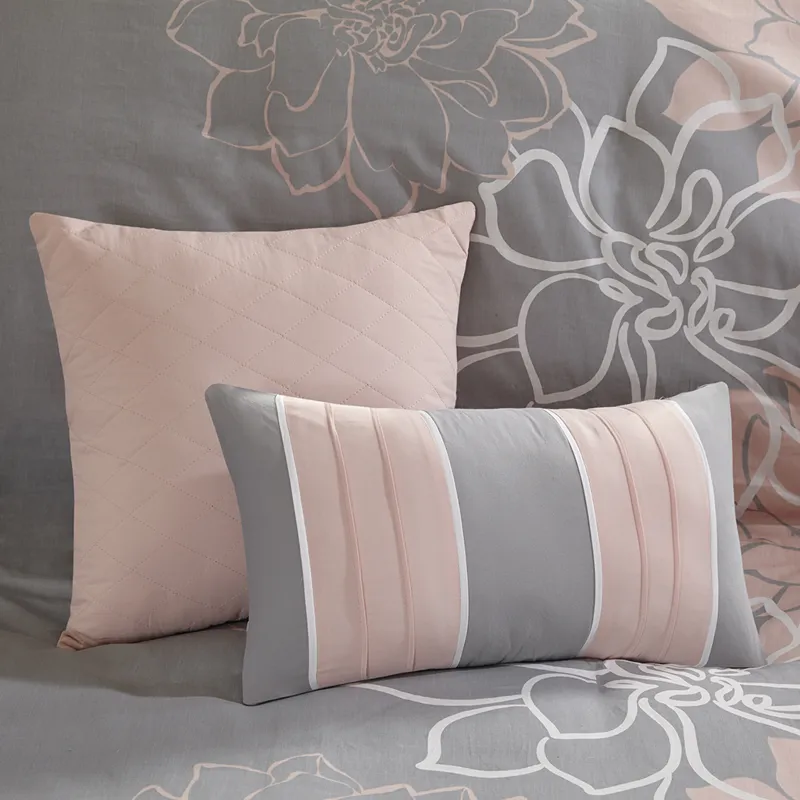 Madison Park Lola 6 Piece Printed Duvet Cover Set