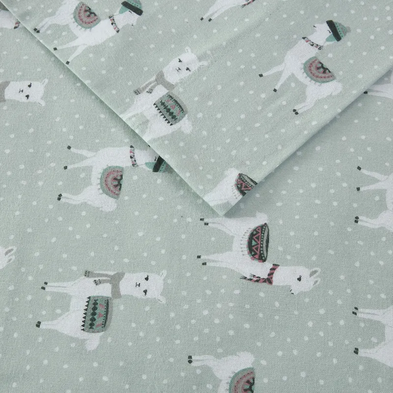 True North by Sleep Philosophy Cozy Cotton Flannel Printed Sheet Set
