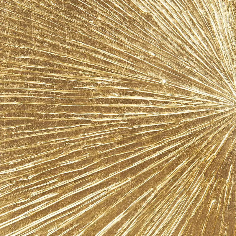 Madison Park Signature Sunburst Hand Painted Triptych 3-piece Dimensional Resin Wall Art Set - Gold