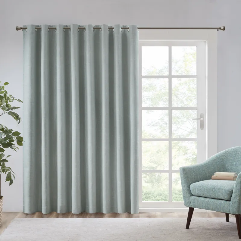 SunSmart Maya Printed Heathered Blackout Window Patio Panel