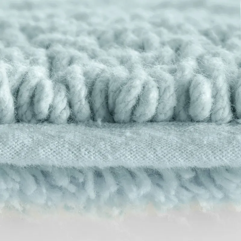Splendor 100% Cotton Tufted 3000 GSM Reversible Bath Rug - Blue