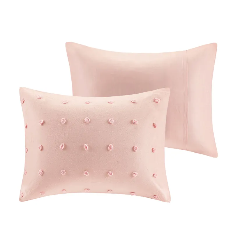 Urban Habitat Brooklyn Cotton Jacquard Comforter Set with Euro Shams and Throw Pillows