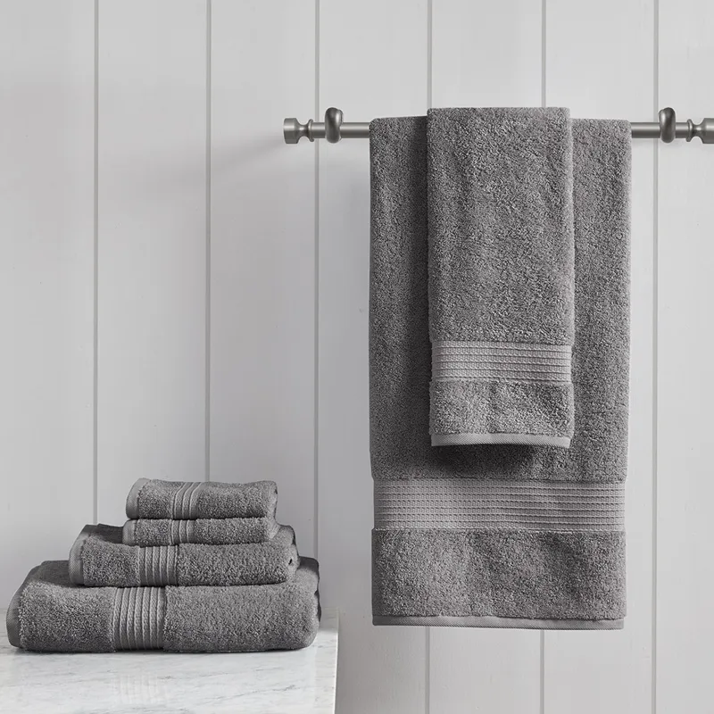 Madison Park Organic 6 Piece Organic Cotton Towel Set