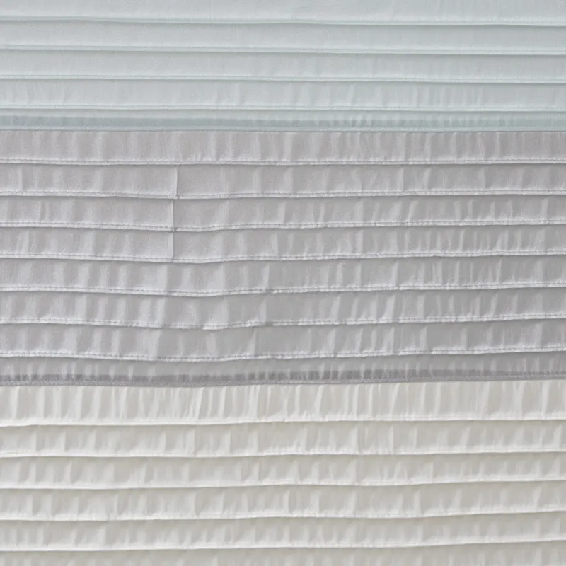 Amherst Faux Silk Shower Curtain - Aqua