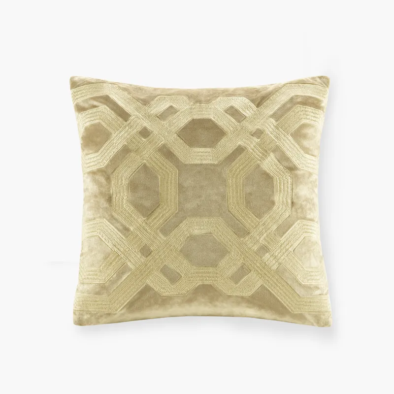 Biron Square Decor Pillow - Gold
