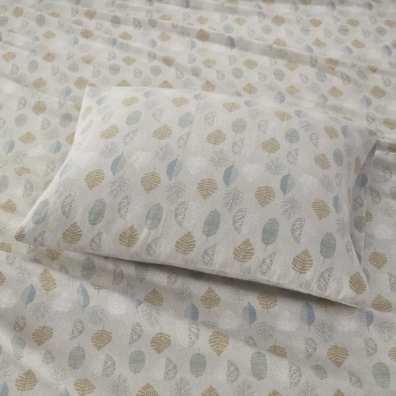 True North by Sleep Philosophy Cozy Cotton Flannel Printed Sheet Set