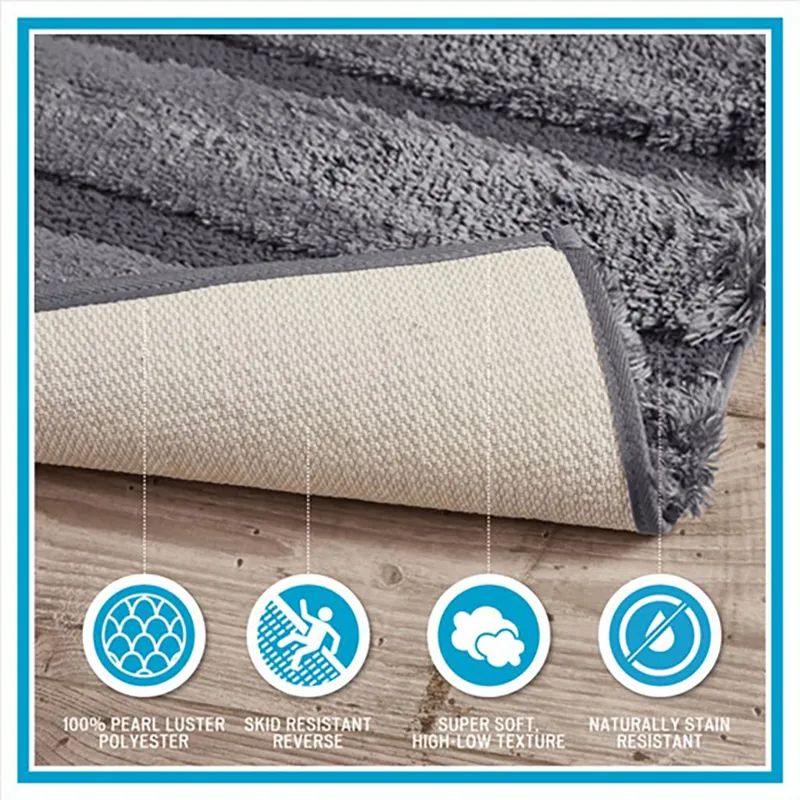 Madison Park Tufted Pearl Channel Rug