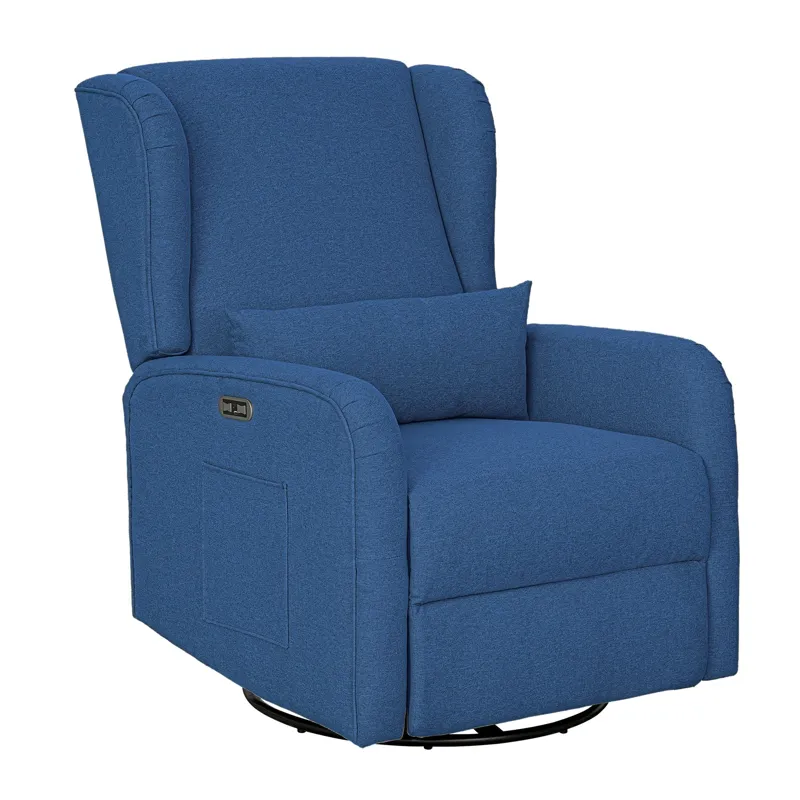 Madison Park Candace Power Recliner 3-in-1 with Swivel, Glider, Charging Station