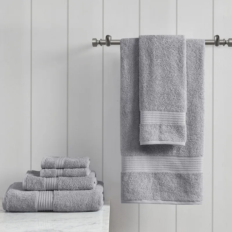 Madison Park Organic 6 Piece Organic Cotton Towel Set