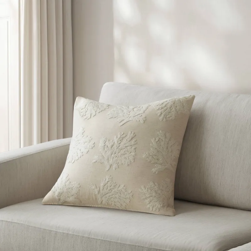 Harbor House Camila Coral 1 Piece Cotton Pillow Cover - Linen
