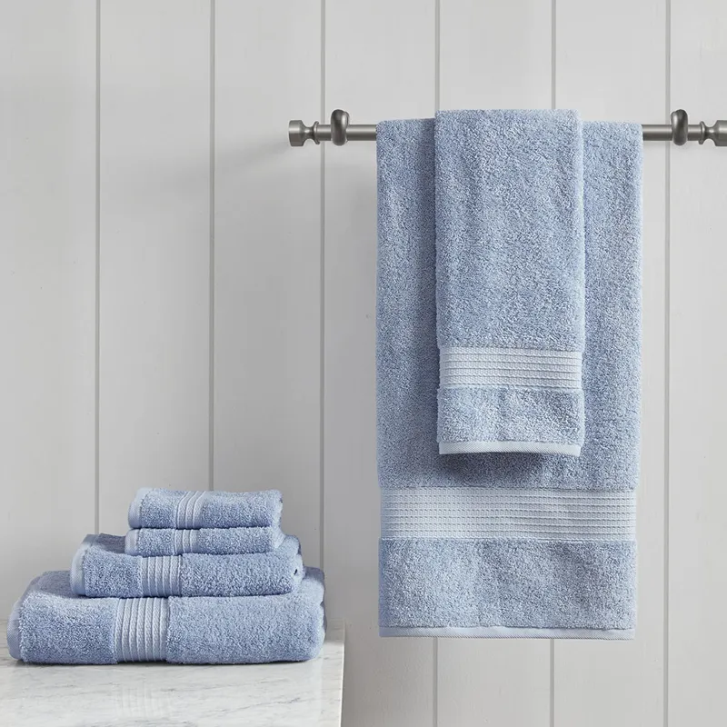Madison Park Organic 6 Piece Organic Cotton Towel Set
