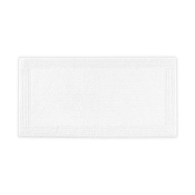 Splendor 100% Cotton Tufted 3000 GSM Reversible Bath Rug - White