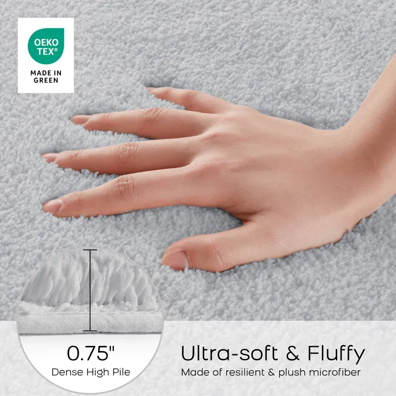 Marshmallow Bath Rug - Silver