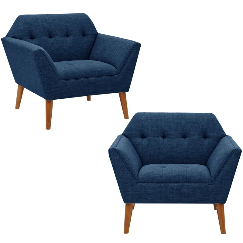 Newport Lounge Chair Set of 2 - Blue