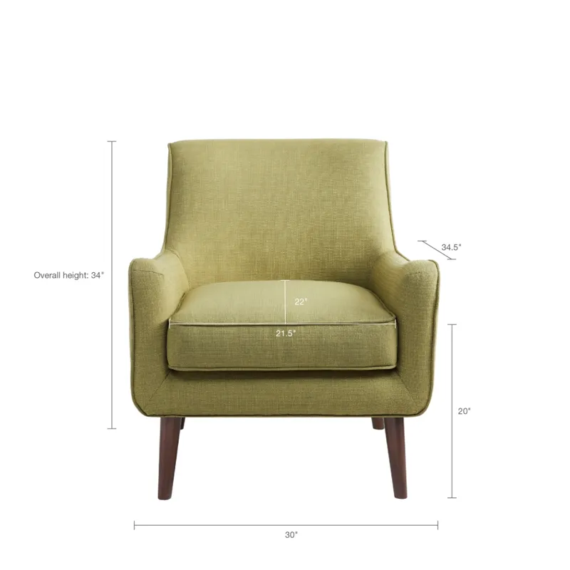 Oxford Mid-Century Accent Chair - Green