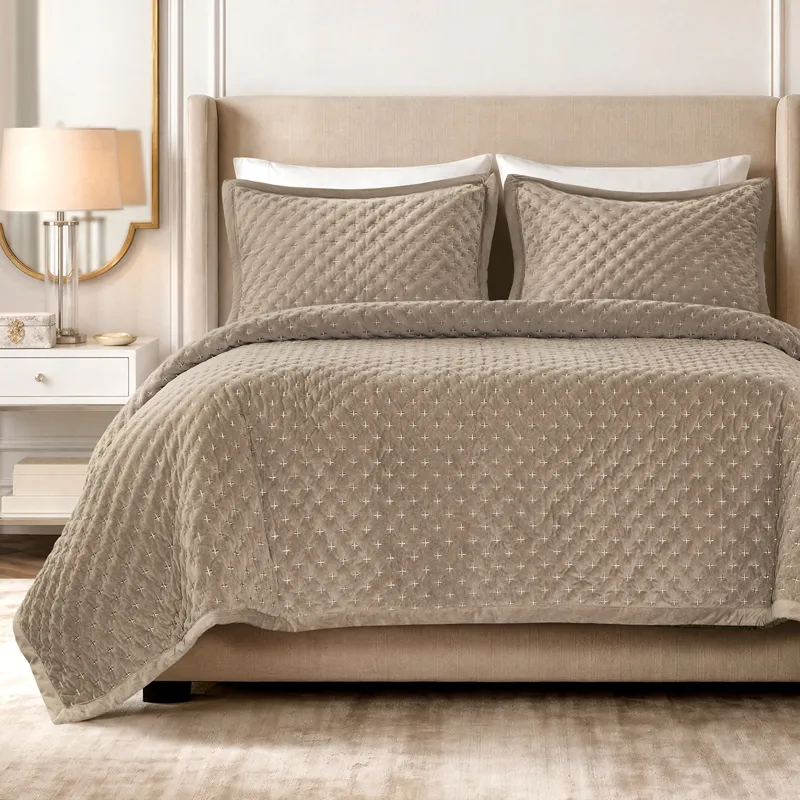 Madison Park Signature Charleston Velvet Coverlet Mini Set