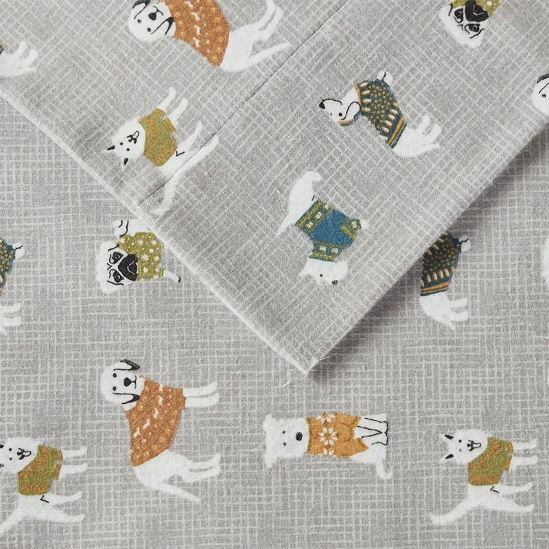 True North by Sleep Philosophy Cozy Cotton Flannel Printed Sheet Set