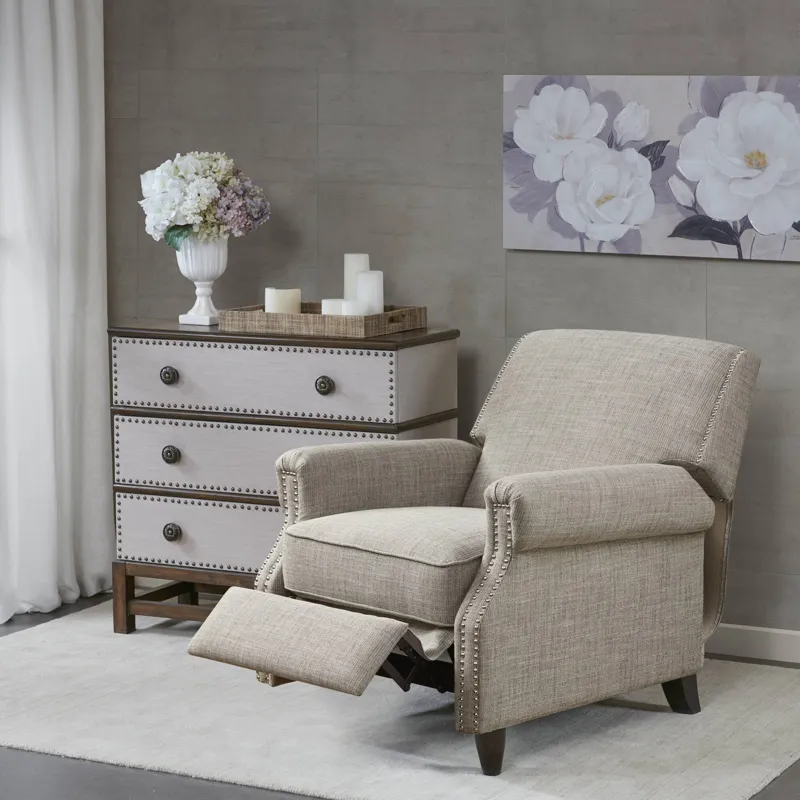 Julian Push Back Recliner - Sand