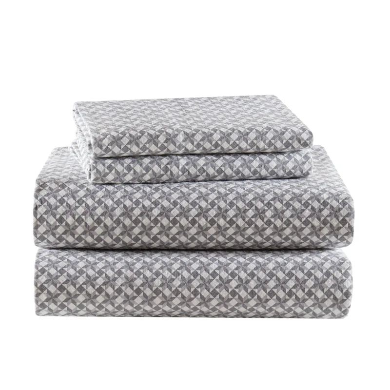 True North by Sleep Philosophy Cozy Cotton Flannel Printed Sheet Set