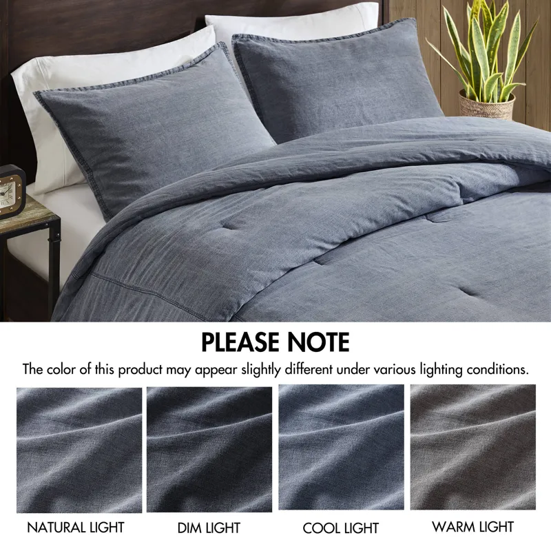 Woolrich Mckenzie Cotton Twill Washed Comforter Set