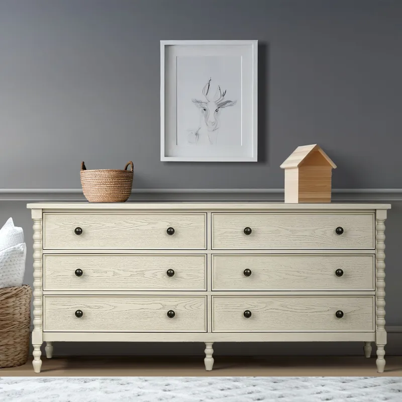 Beckett Large Dresser - Antique Cream