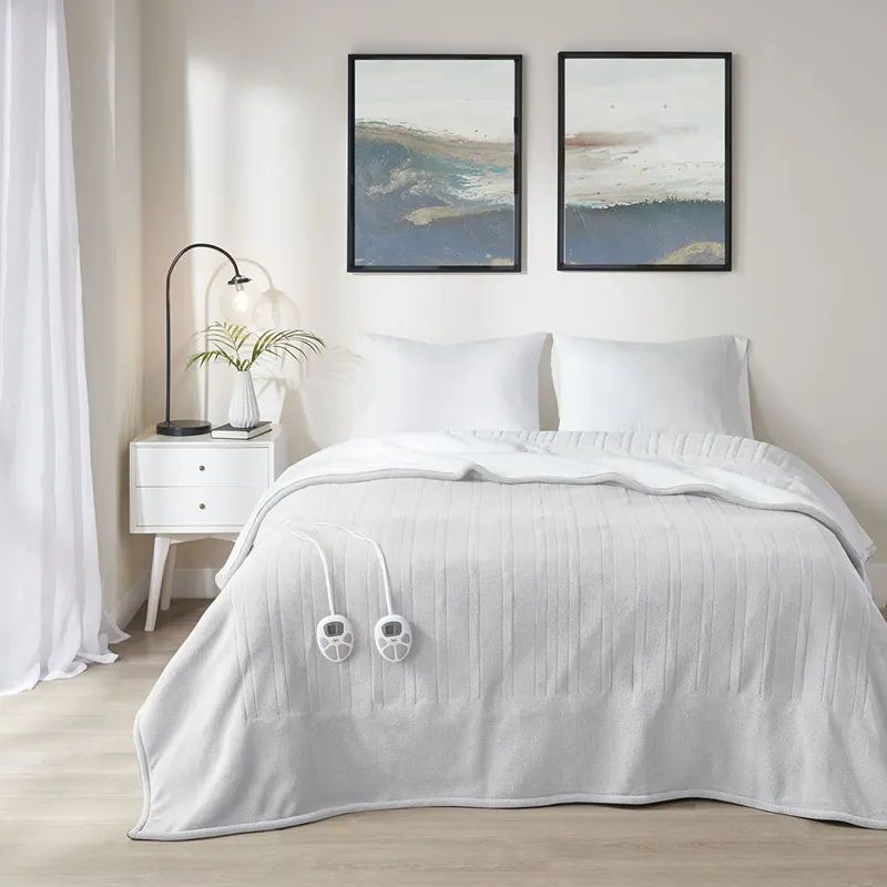 Serta Fleece to Sherpa Heated Blanket