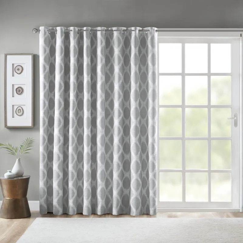 SunSmart Blakesly Printed Ikat Blackout Patio Curtain